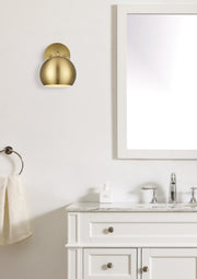 Othello Bath Sconce in Satin Gold