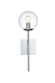 Neri Bath Sconce in Chrome And Clear
