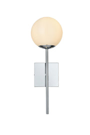 Neri Bath Sconce in Chrome And White
