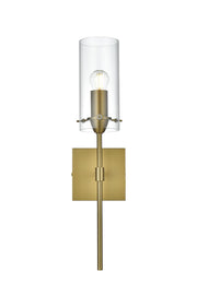 Elsreth Bath Sconce in Satin Gold And Clear