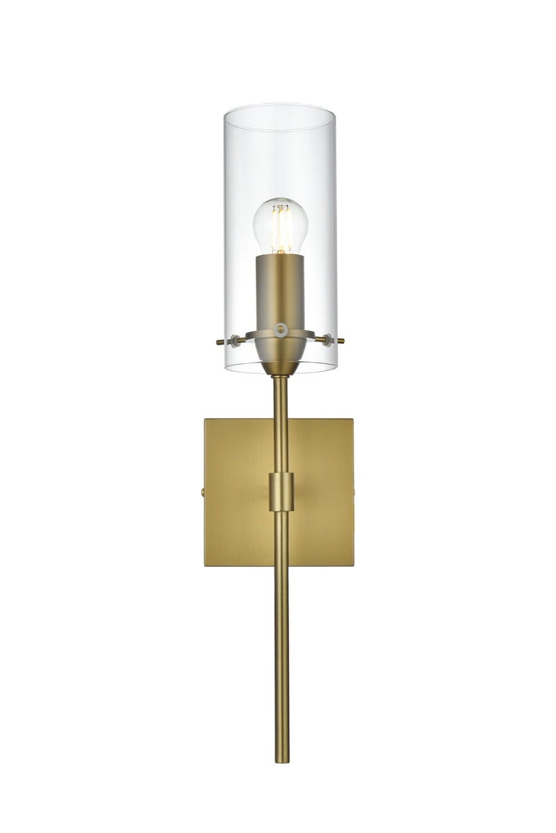 Elsreth Bath Sconce in Satin Gold And Clear