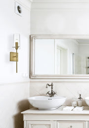 Elsreth Bath Sconce in Satin Gold And Clear