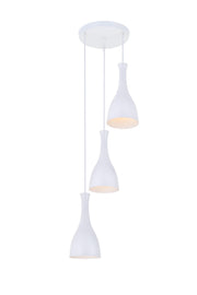 Aiken 3-Light Pendant in White