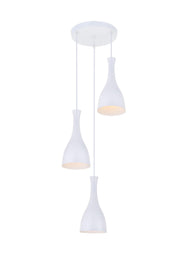 Aiken 3-Light Pendant in White