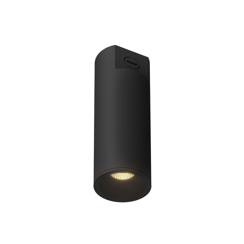Lorna 10" Concrete Ceiling Flush Mount, 3" Diameter in Black