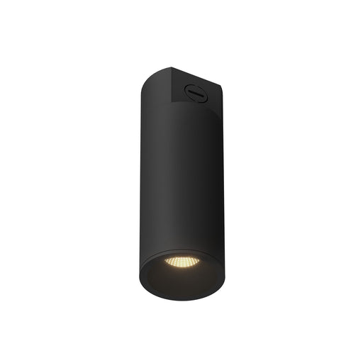Lorna 10" Concrete Ceiling Flush Mount, 3" Diameter in Black