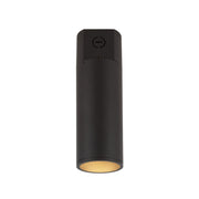 Lorna 10" Concrete Ceiling Flush Mount, 3" Diameter in Black