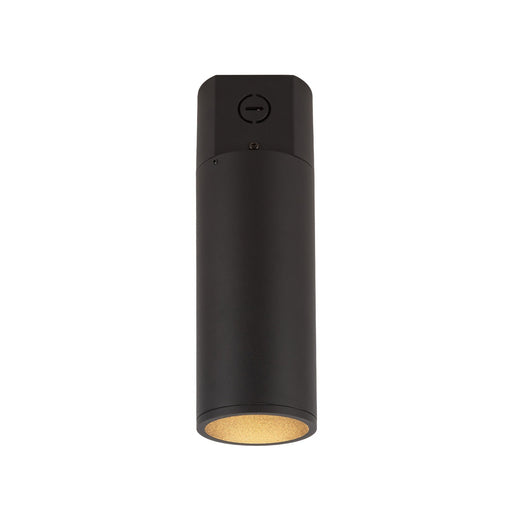 Lorna 10" Concrete Ceiling Flush Mount, 3" Diameter in Black