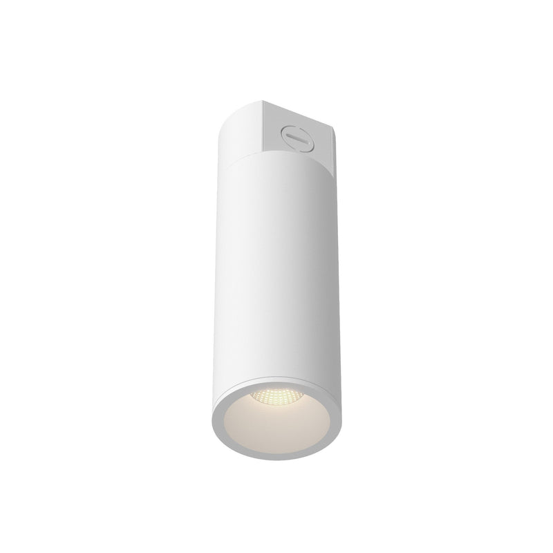 Lorna 10" Concrete Ceiling Flush Mount, 3" Diameter in White