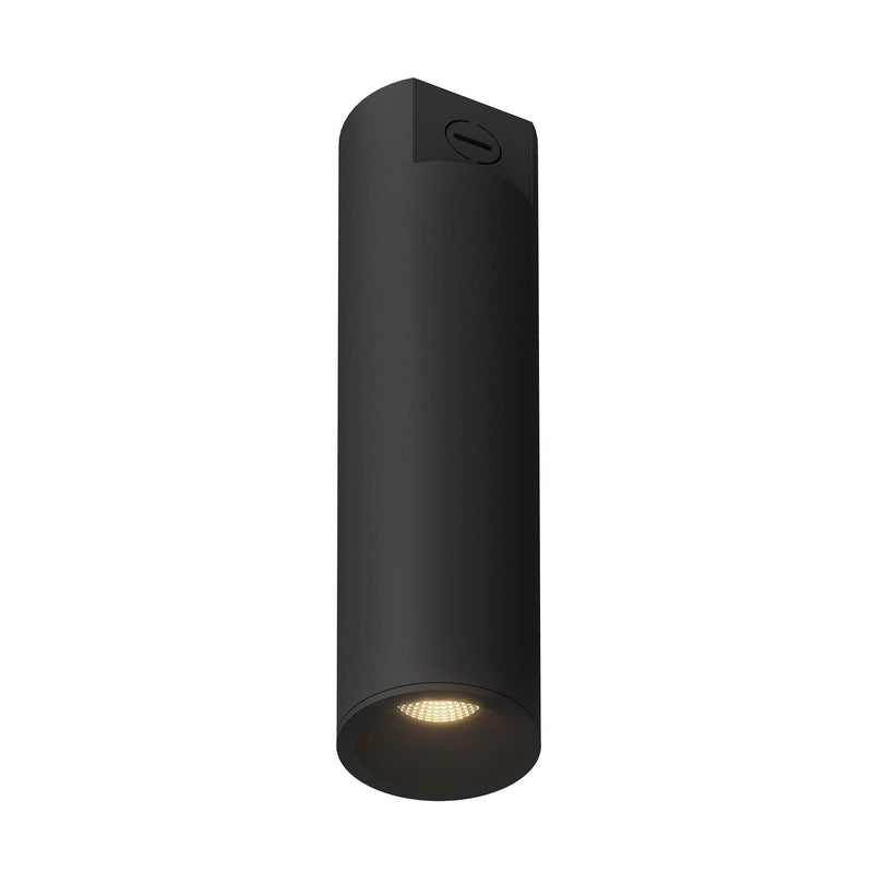 Lorna 14" Concrete Ceiling Flush Mount, 3" Diameter in Black