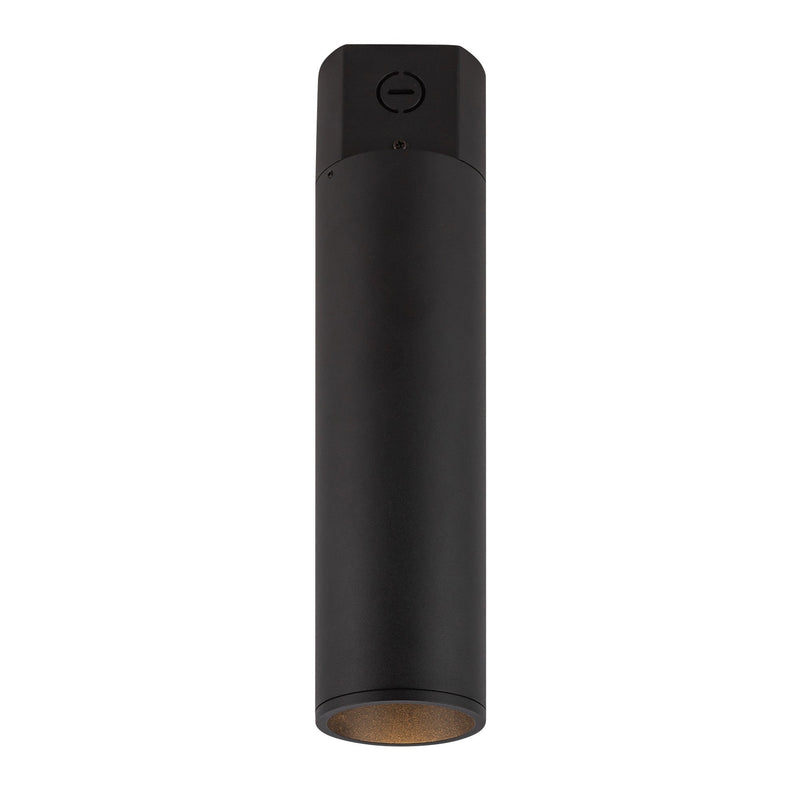 Lorna 14" Concrete Ceiling Flush Mount, 3" Diameter in Black