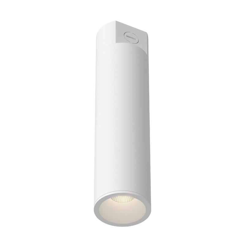 Lorna 14" Concrete Ceiling Flush Mount, 3" Diameter in White