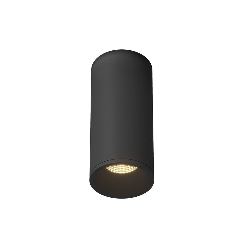 Lorna 7" Flush Mount, 3" Diameter in Black