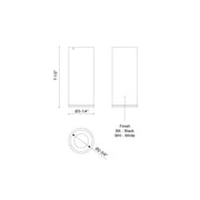 Lorna 7" Flush Mount, 3" Diameter in White