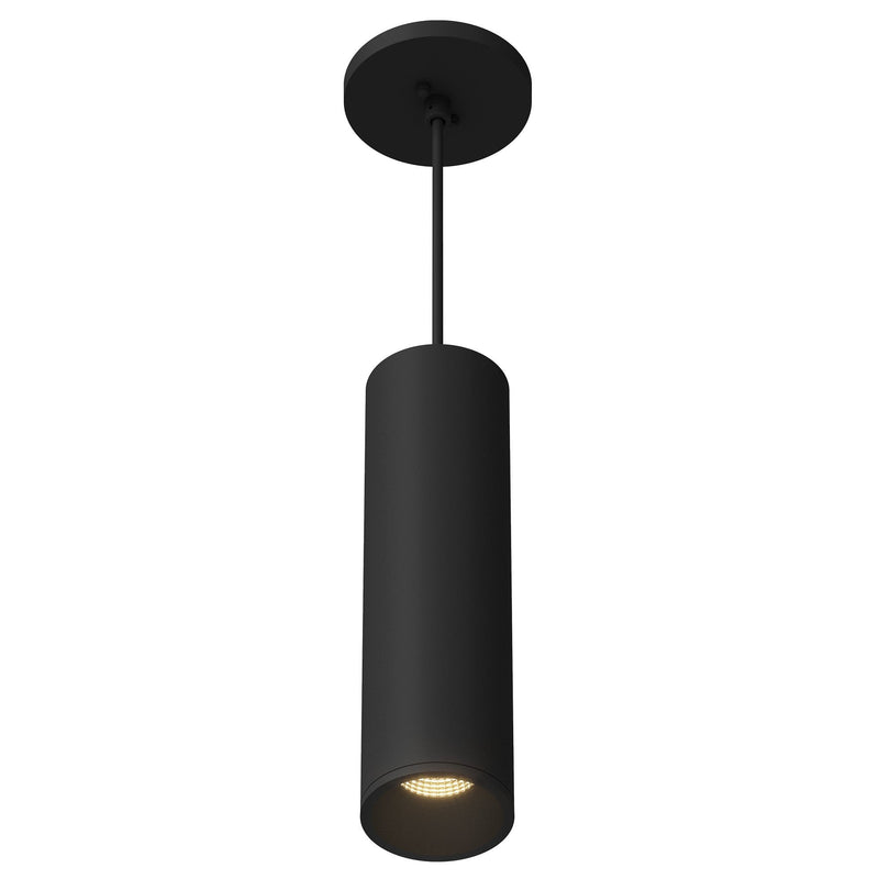 Lorna 12" Pendant, 3" Diameter in Black
