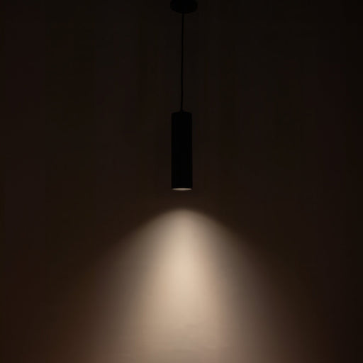 Lorna 12" Pendant, 3" Diameter in Black