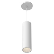 Lorna 12" Pendant, 3" Diameter in White