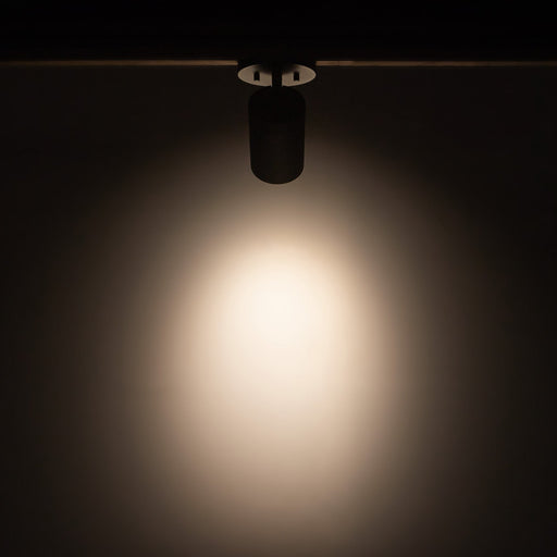 Lorna 6" Adjustable Semi-Flush Mount, 3" Diameter in Black