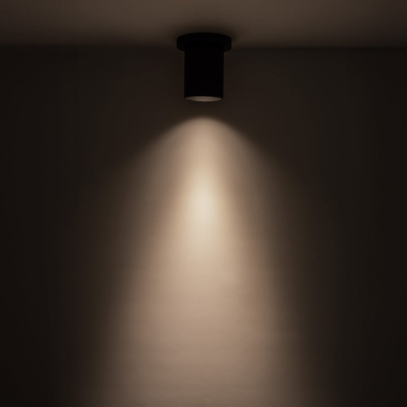 Lorna 4" Semi-Flush Mount, 3" Diameter in Black