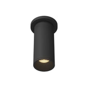 Lorna 8" Semi-Flush Mount, 3" Diameter in Black