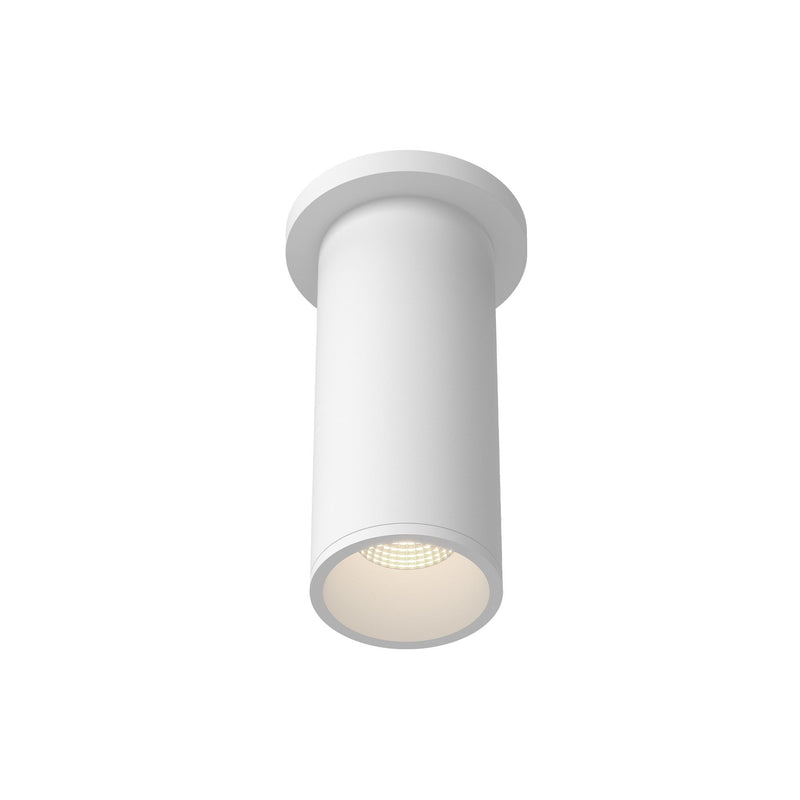 Lorna 8" Semi-Flush Mount, 3" Diameter in White