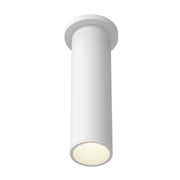 Lorna 12" Semi-Flush Mount, 3" Diameter in White