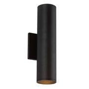 Lorna 12" Up/Down Wall Sconce, 3" Diameter in Black