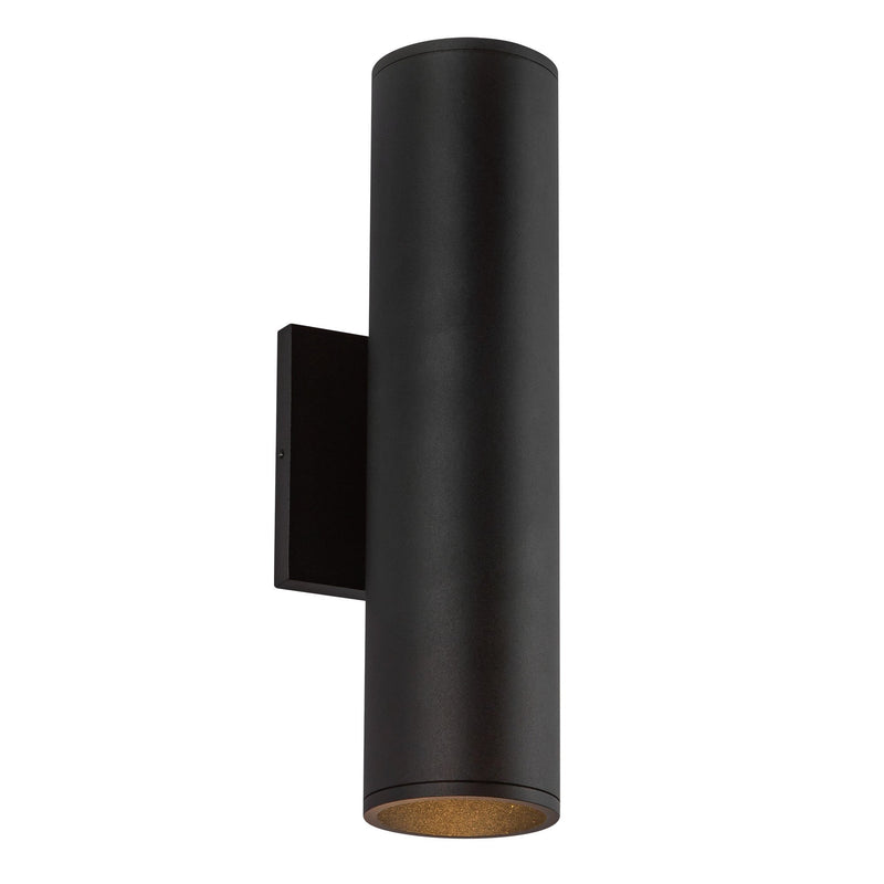 Lorna 12" Up/Down Wall Sconce, 3" Diameter in Black
