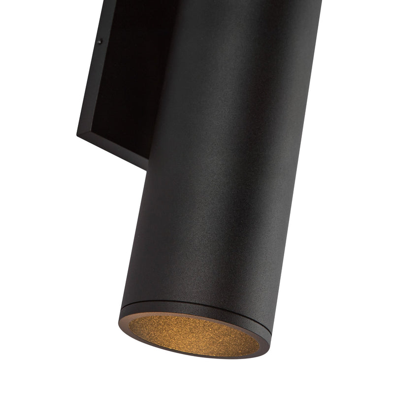 Lorna 12" Up/Down Wall Sconce, 3" Diameter in Black