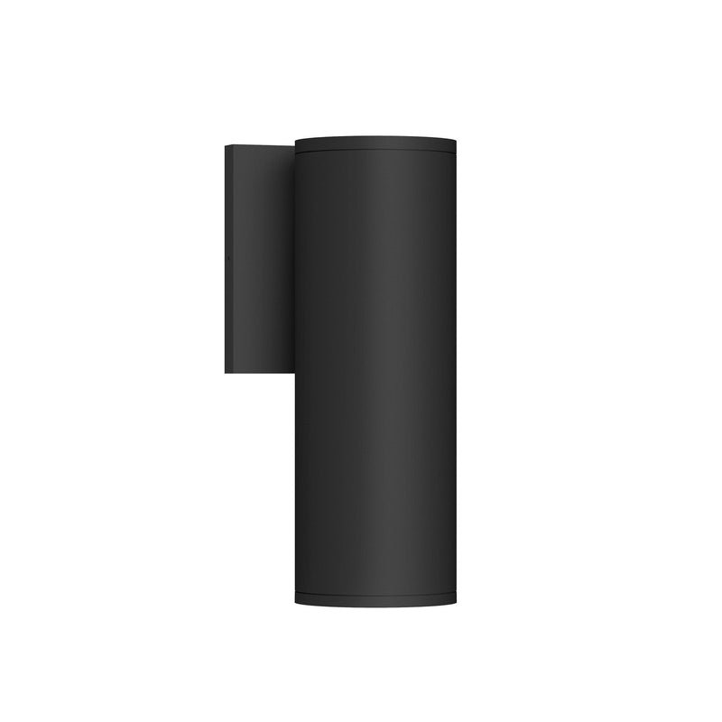 Lorna 9" Outdoor Wall Light, 3" Diameter in Black
