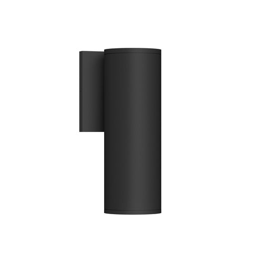 Lorna 9" Outdoor Wall Light, 3" Diameter in Black
