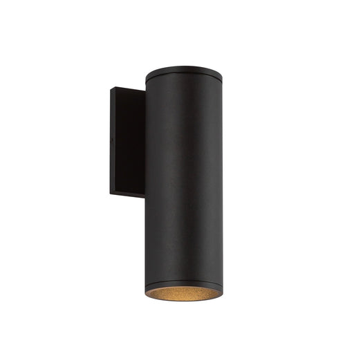 Lorna 9" Outdoor Wall Light, 3" Diameter in Black