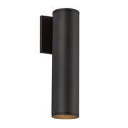 Lorna 12" Outdoor Wall Light, 3" Diameter in Black