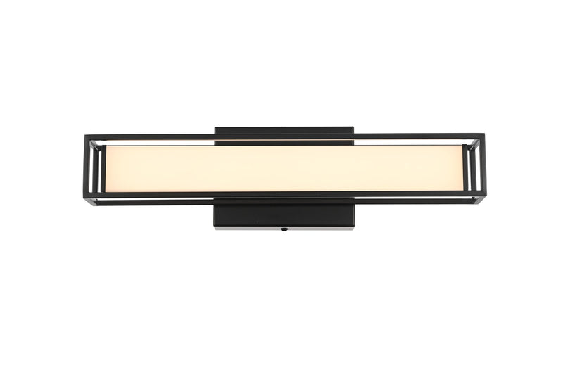 Aden 16" LED Bath Vanity Light in Black