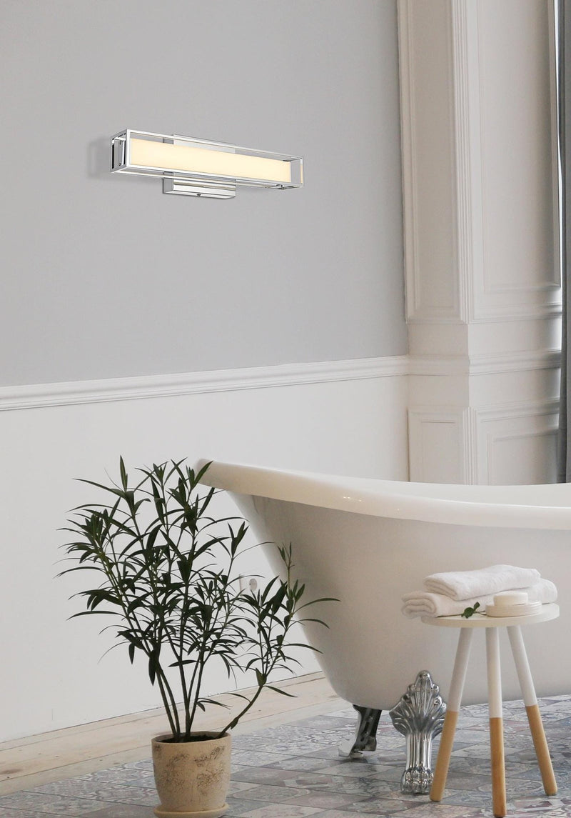 Aden 16" LED Bath Vanity Light in Chrome