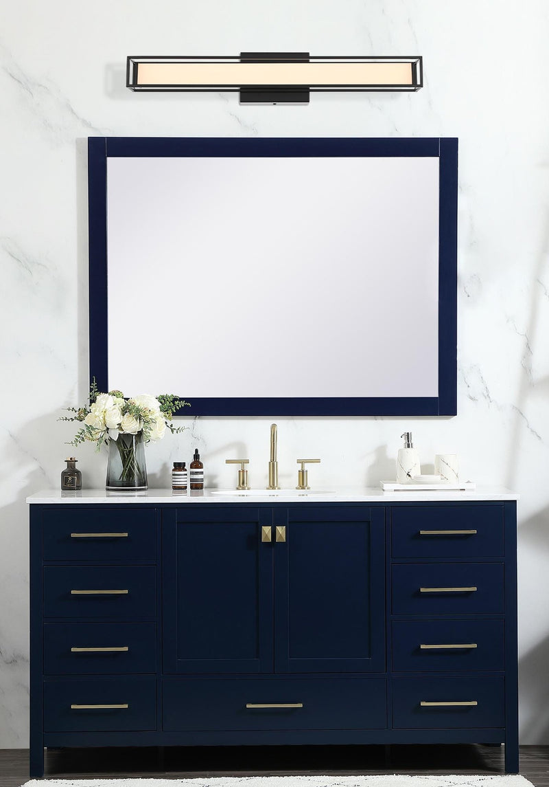Aden 24" LED Bath Vanity Light in Black