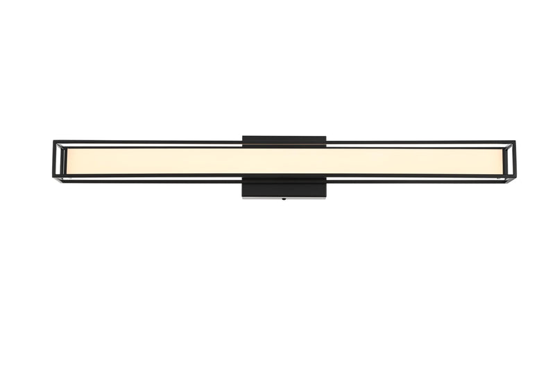 Aden 31" LED Bath Vanity Light in Black