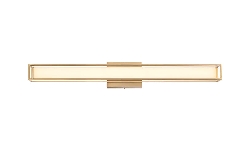 Aden 31" LED Bath Vanity Light in Satin Gold