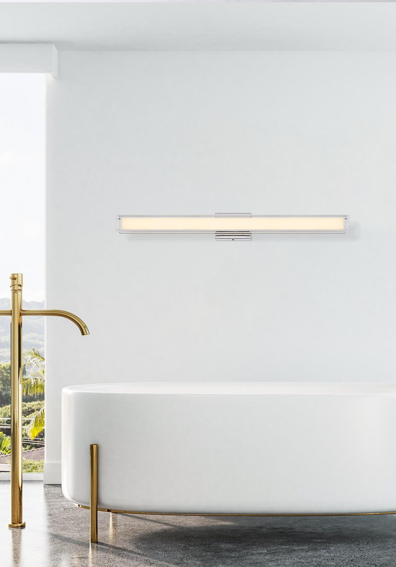 Aden 36" LED Bath Vanity Light in Chrome