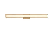Aden 36" LED Bath Vanity Light in Satin Gold