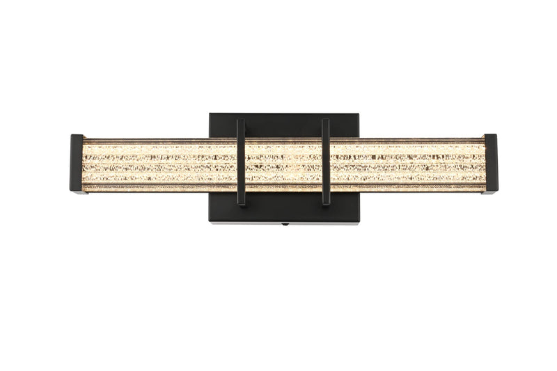 Ivaan 16" LED Bath Vanity Light in Black