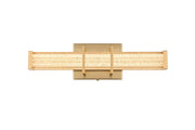 Ivaan 16" LED Bath Vanity Light in Satin Gold