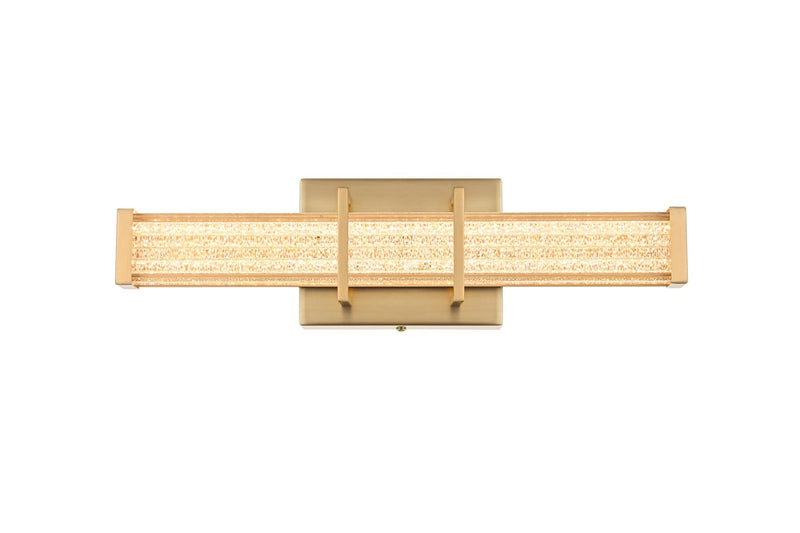 Ivaan 16" LED Bath Vanity Light in Satin Gold