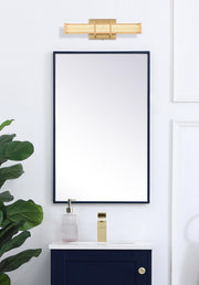 Ivaan 16" LED Bath Vanity Light in Satin Gold