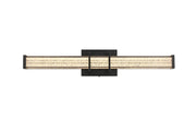 Ivaan 24" LED Bath Vanity Light in Black