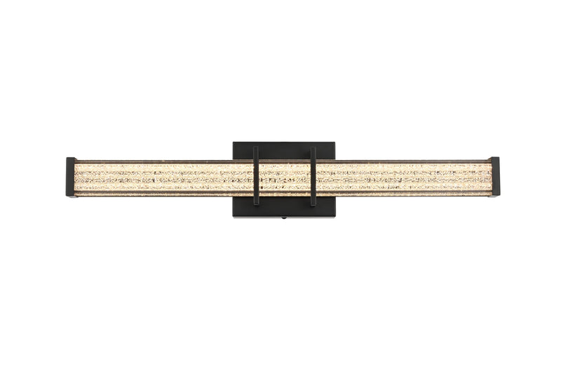 Ivaan 24" LED Bath Vanity Light in Black