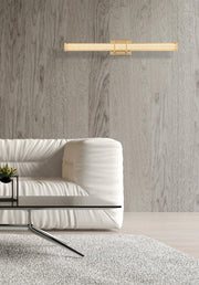 Ivaan 31" LED Bath Vanity Light in Satin Gold