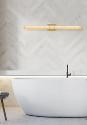 Ivaan 36" LED Bath Vanity Light in Satin Gold