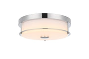 Kolson 12" Clear Acrylic Flush Mount in Chrome