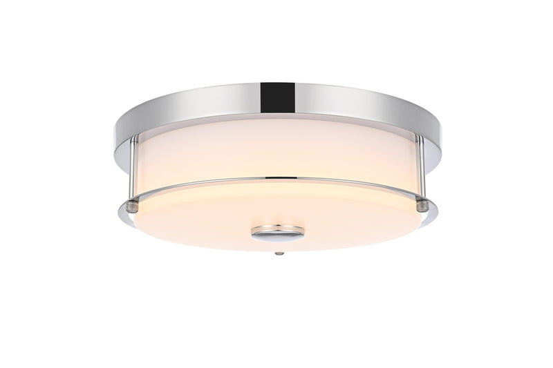 Kolson 12" Clear Acrylic Flush Mount in Chrome
